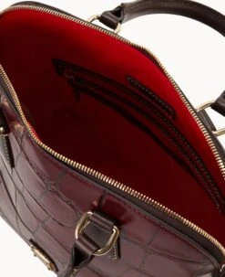 Denison Satchel Bordeaux -Dooney & Bourke B2329G 8DBXPABM ALT2 1