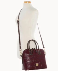 Denison Satchel Bordeaux -Dooney & Bourke B2329G 8DBXPABM ALT4