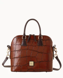 Denison Satchel Bordeaux -Dooney & Bourke B2329G 8DCGPABM