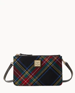 Tartan Large Bella Crossbody Black