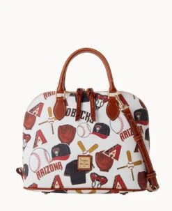 MLB Diamondbacks Zip Zip Satchel DIAMONDBACKS -Dooney & Bourke B2343G QUMWPATNDBAK 1