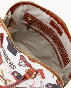 MLB Diamondbacks Zip Zip Satchel DIAMONDBACKS -Dooney & Bourke B2343G QUMWPATNDBAK ALT2