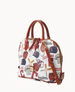 MLB Guardians Zip Zip Satchel GUARDIANS -Dooney & Bourke B2343G QUMWPATNGUAR ALT1 1
