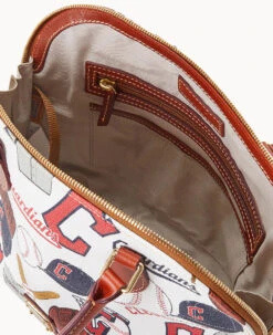 MLB Guardians Zip Zip Satchel GUARDIANS -Dooney & Bourke B2343G QUMWPATNGUAR ALT2