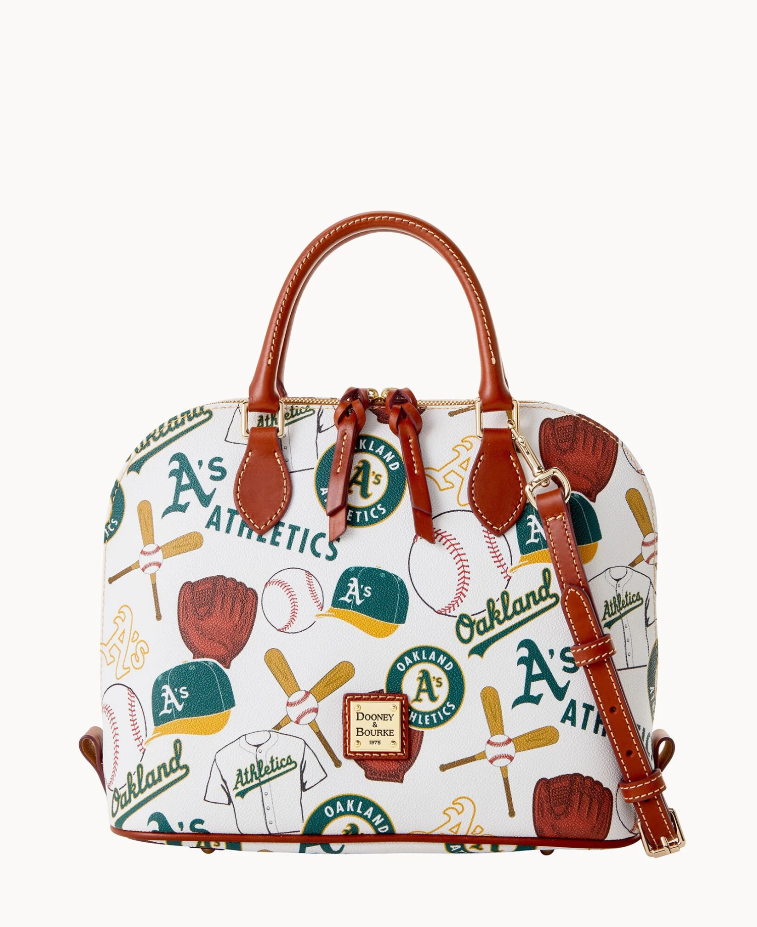 MLB Athletics Zip Zip Satchel ATHLETICS 5 MLB Athletics Zip Zip Satchel ATHLETICS - Image 5