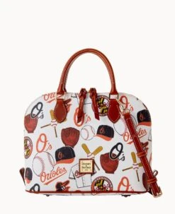 MLB Orioles Zip Zip Satchel ORIOLES -Dooney & Bourke B2343G QUMWPATNORLS 2