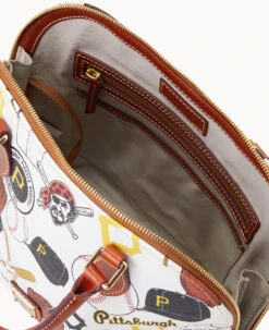 MLB Pirates Zip Zip Satchel PIRATES 11 MLB Pirates Zip Zip Satchel PIRATES -Dooney & Bourke B2343G QUMWPATNPRAT ALT2