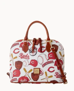 MLB Reds Zip Zip Satchel REDS -Dooney & Bourke B2343G QUMWPATNREDS 2