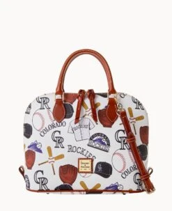 MLB Rockies Zip Zip Satchel ROCKIES -Dooney & Bourke B2343G QUMWPATNROKI 1