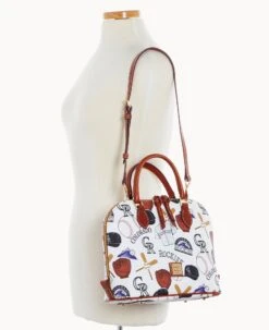 MLB Rockies Zip Zip Satchel ROCKIES -Dooney & Bourke B2343G QUMWPATNROKI ALT4 1