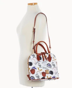MLB Rockies Zip Zip Satchel ROCKIES -Dooney & Bourke B2343G QUMWPATNROKI ALT4