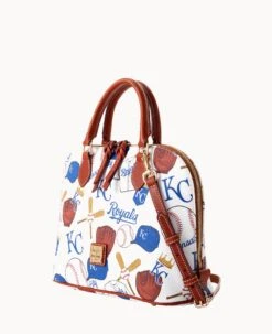 MLB Royals Zip Zip Satchel ROYALS 15 MLB Royals Zip Zip Satchel ROYALS -Dooney & Bourke B2343G QUMWPATNRYLS ALT1 1