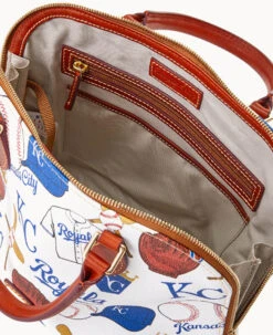 MLB Royals Zip Zip Satchel ROYALS 12 MLB Royals Zip Zip Satchel ROYALS -Dooney & Bourke B2343G QUMWPATNRYLS ALT2