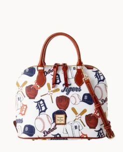 MLB Tigers Zip Zip Satchel TIGERS -Dooney & Bourke B2343G QUMWPATNTGRS 1