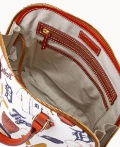 MLB Tigers Zip Zip Satchel TIGERS -Dooney & Bourke B2343G QUMWPATNTGRS ALT2 1