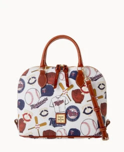 MLB Twins Zip Zip Satchel TWINS -Dooney & Bourke B2343G QUMWPATNTWNS 2