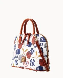 MLB Yankees Zip Zip Satchel YANKEES 19 MLB Yankees Zip Zip Satchel YANKEES -Dooney & Bourke B2343G QUMWPATNYANK ALT1 1