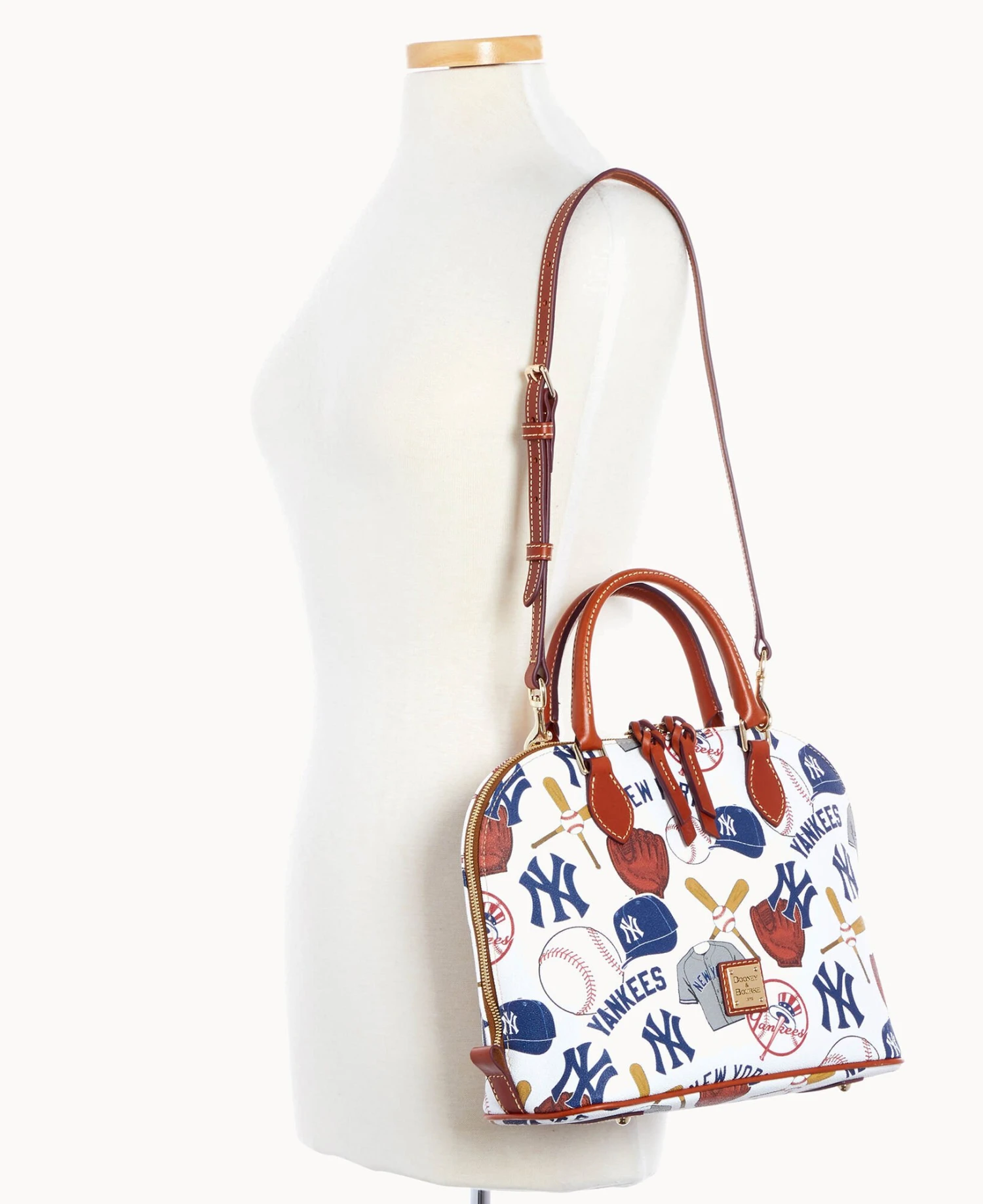 MLB Yankees Zip Zip Satchel YANKEES 10 MLB Yankees Zip Zip Satchel YANKEES - Image 10