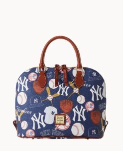 MLB Yankees Zip Zip Satchel YANKEES 23 MLB Yankees Zip Zip Satchel YANKEES -Dooney & Bourke B2343G QUNVPATNYANK