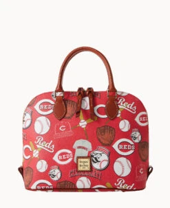 MLB Reds Zip Zip Satchel REDS -Dooney & Bourke B2343G QURDPATNREDS