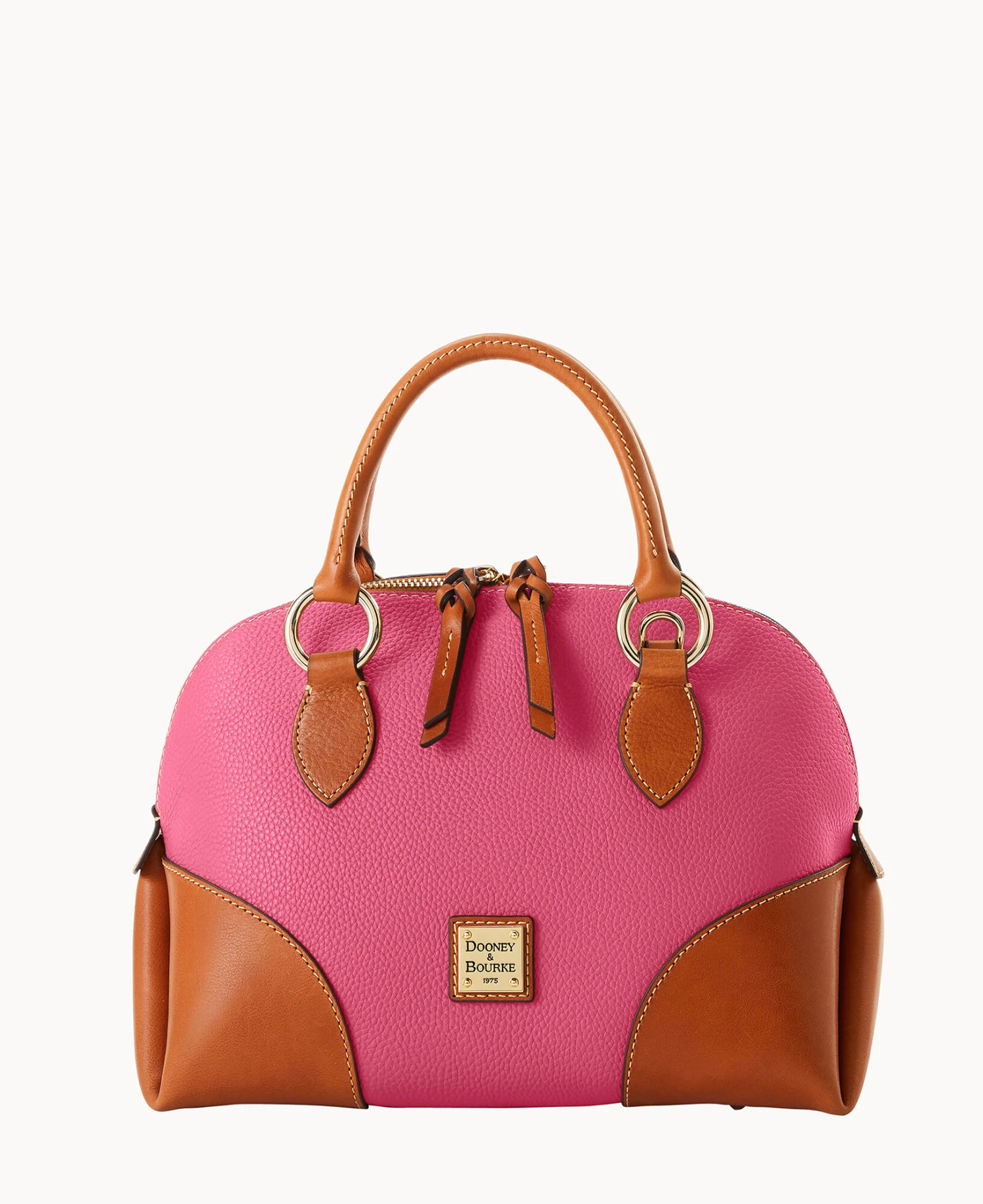 Pebble With Florentine Trim Domed Satchel Clementine 17 Pebble With Florentine Trim Domed Satchel Clementine - Image 17