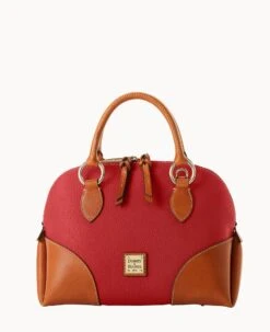 Pebble With Florentine Trim Domed Satchel Clementine 39 Pebble With Florentine Trim Domed Satchel Clementine -Dooney & Bourke B2350G 9FRDSCNA