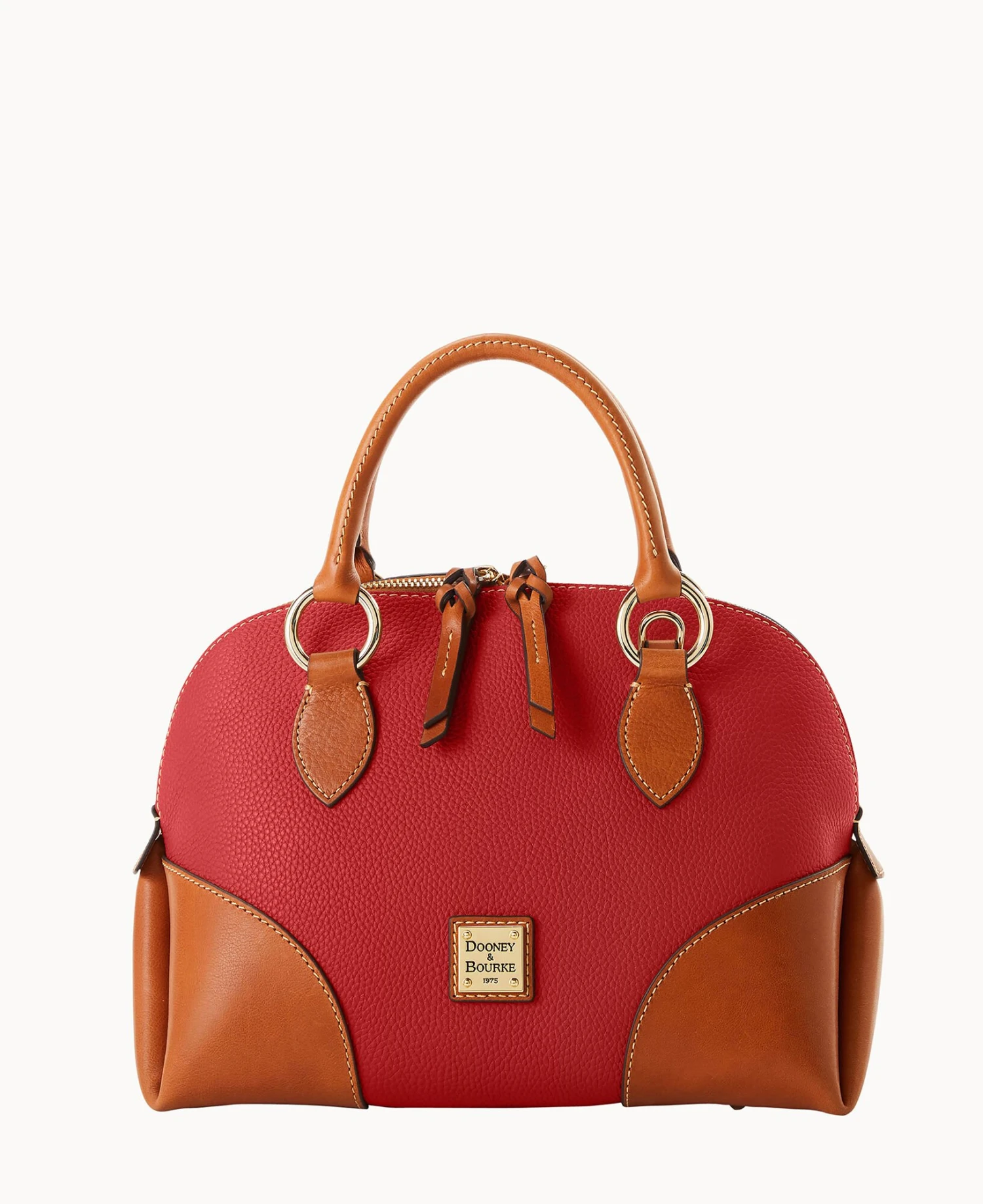 Pebble With Florentine Trim Domed Satchel Clementine 20 Pebble With Florentine Trim Domed Satchel Clementine - Image 20