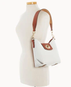 Pebble Turnlock Sac 22 White -Dooney & Bourke B2380G 9PWHPATN ALT4