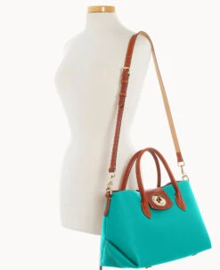 Pebble Turnlock Handle Tote 30 Spearmint -Dooney & Bourke B2382G 9PSPPATN ALT4