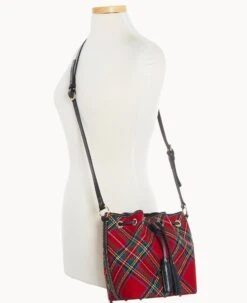 Tartan Serena Crossbody Red 21 Tartan Serena Crossbody Red -Dooney & Bourke B4129G TTRDPABL ALT4 1