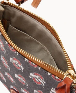 Collegiate Ohio State University Small North South Top Zip Crossbody Ohio State -Dooney & Bourke BL370G AABLPATNOHST ALT2