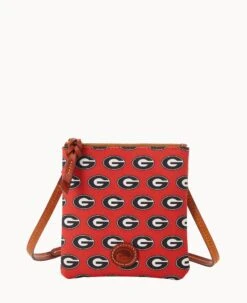 Collegiate University Of Georgia Small North South Top Zip Crossbody University Of Georgi -Dooney & Bourke BL370G AARDPATNGEA0 2