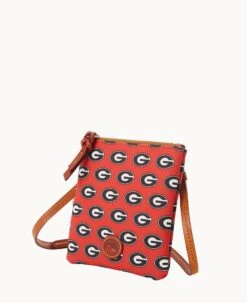 Collegiate University Of Georgia Small North South Top Zip Crossbody University Of Georgi -Dooney & Bourke BL370G AARDPATNGEA0 ALT1 1