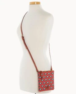 Collegiate University Of Georgia Small North South Top Zip Crossbody University Of Georgi -Dooney & Bourke BL370G AARDPATNGEA0 ALT4 1