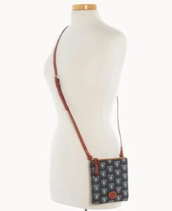 NFL Raiders Small North South Top Zip Crossbody Raiders -Dooney & Bourke BL370G NJBLPATNRAID ALT4 1