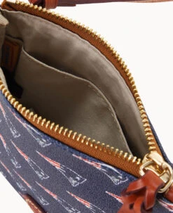 NFL Patriots Small North South Top Zip Crossbody Patriots -Dooney & Bourke BL370G NJNVPATNPATR ALT2