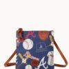 MLB Braves Small N S Top Zip Crossbody Braves