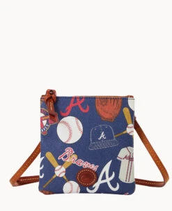 MLB Braves Small N S Top Zip Crossbody Braves 17 MLB Braves Small N S Top Zip Crossbody Braves -Dooney & Bourke BL370G QUNVPATNBRVE 2