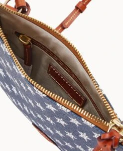 MLB Astros North South Top Zip Crossbody Astros -Dooney & Bourke BL371G MJNVPATNASTO ALT2