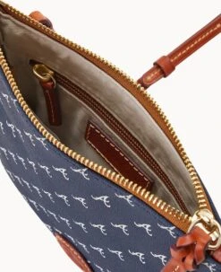 MLB Braves North South Top Zip Crossbody Braves -Dooney & Bourke BL371G MJNVPATNBRVE ALT2 1