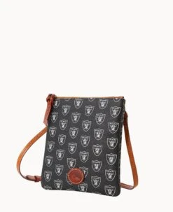 NFL Raiders North South Top Zip Crossbody Raiders -Dooney & Bourke BL371G NJBLPATNRAID ALT1 1