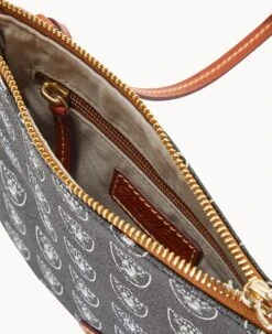 NFL Raiders North South Top Zip Crossbody Raiders -Dooney & Bourke BL371G NJBLPATNRAID ALT2 1