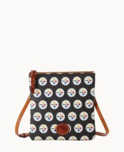 NFL Steelers North South Top Zip Crossbody Steelers 13 NFL Steelers North South Top Zip Crossbody Steelers -Dooney & Bourke BL371G NJBLPATNSTLR 1