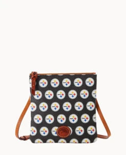 NFL Steelers North South Top Zip Crossbody Steelers 17 NFL Steelers North South Top Zip Crossbody Steelers -Dooney & Bourke BL371G NJBLPATNSTLR 2