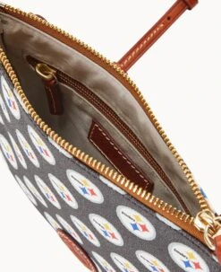 NFL Steelers North South Top Zip Crossbody Steelers 15 NFL Steelers North South Top Zip Crossbody Steelers -Dooney & Bourke BL371G NJBLPATNSTLR ALT2 1