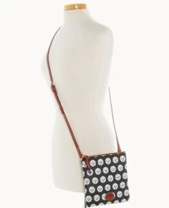 NFL Steelers North South Top Zip Crossbody Steelers 16 NFL Steelers North South Top Zip Crossbody Steelers -Dooney & Bourke BL371G NJBLPATNSTLR ALT4 1