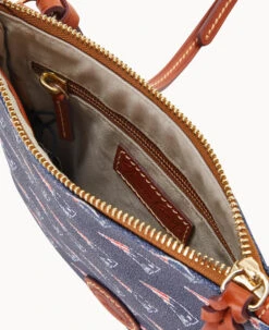 NFL Patriots North South Top Zip Crossbody Patriots -Dooney & Bourke BL371G NJNVPATNPATR ALT2