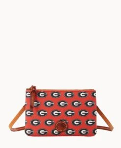 Collegiate University Of Georgia Top Zip Crossbody University Of Georgi -Dooney & Bourke BL372G AARDPATNGEA0 1