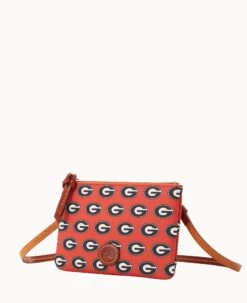 Collegiate University Of Georgia Top Zip Crossbody University Of Georgi -Dooney & Bourke BL372G AARDPATNGEA0 ALT1 1