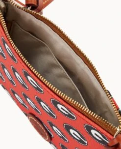 Collegiate University Of Georgia Top Zip Crossbody University Of Georgi -Dooney & Bourke BL372G AARDPATNGEA0 ALT2 1